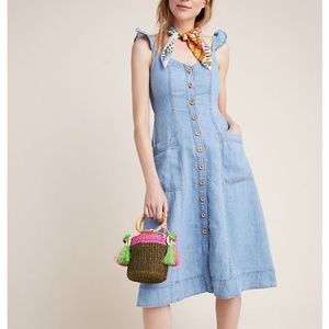 Rostand Anthropologie midi dress 12